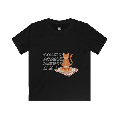 Amore & Pasta & Gatto & Basta Kids T-Shirt