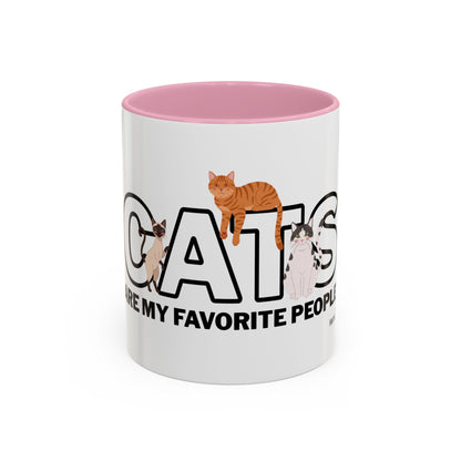 Cats Are My Favorite People Cat Lover Mug