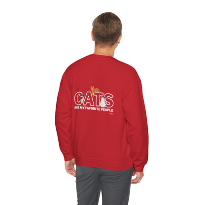 Cats Are My Favorite People Crewneck Sweatshirt