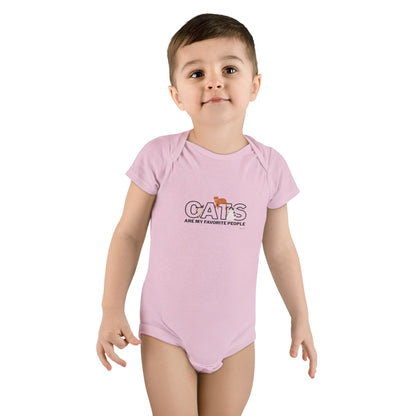 Cats Are My Favorite People Baby Onesie