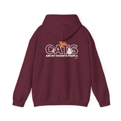 Cats Are My Favorite People Hoodie