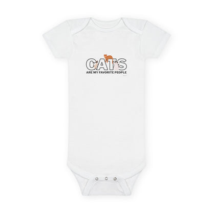 Cats Are My Favorite People Baby Onesie