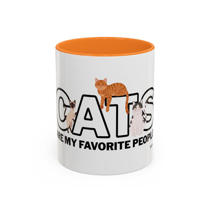 Cats Are My Favorite People Cat Lover Mug