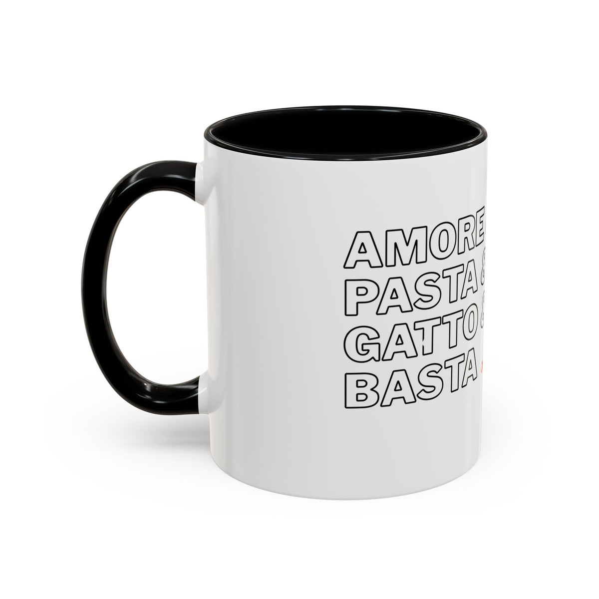Amore & Pasta & Meow & Pasta Cat Coffee Mug