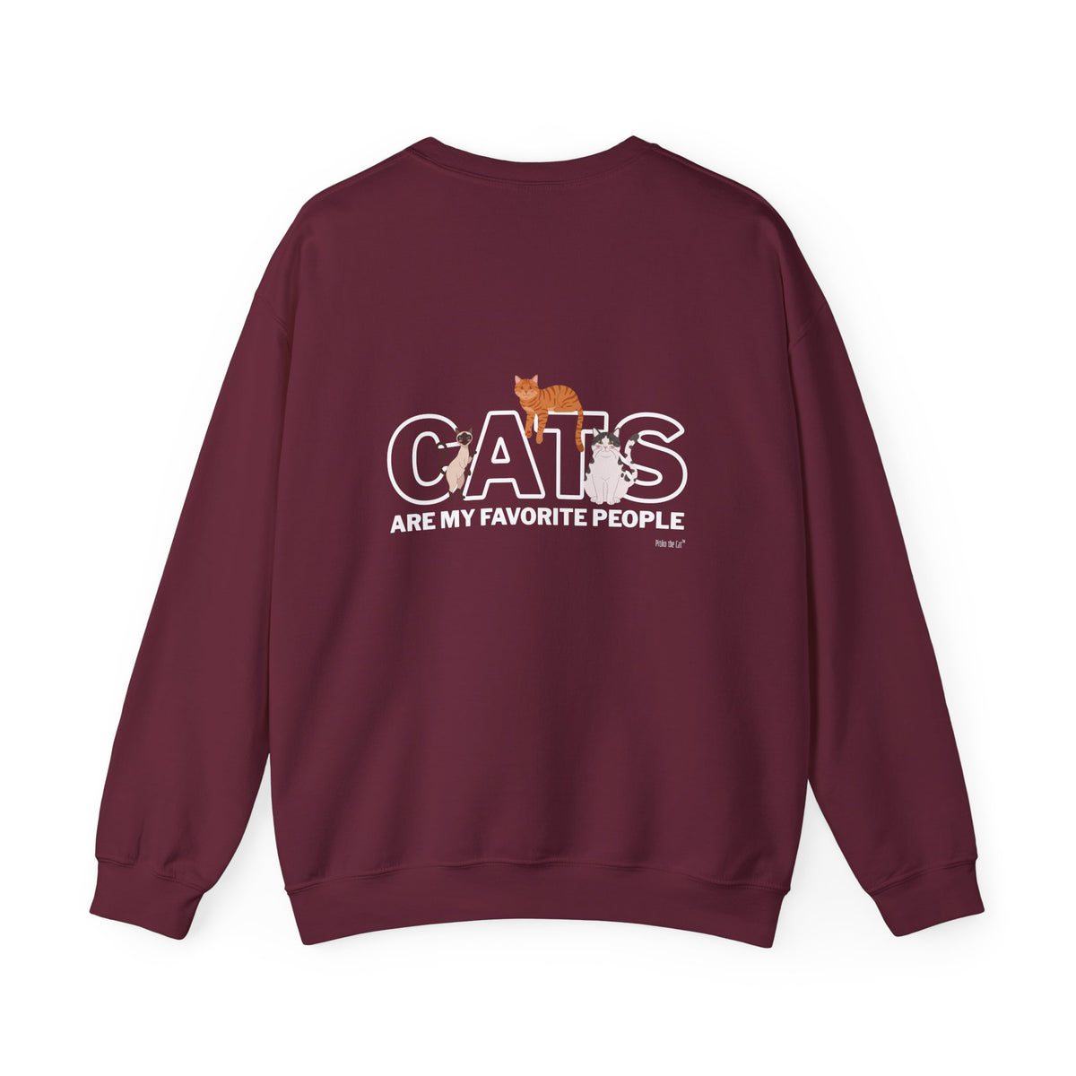 Cats Are My Favorite People Crewneck Sweatshirt
