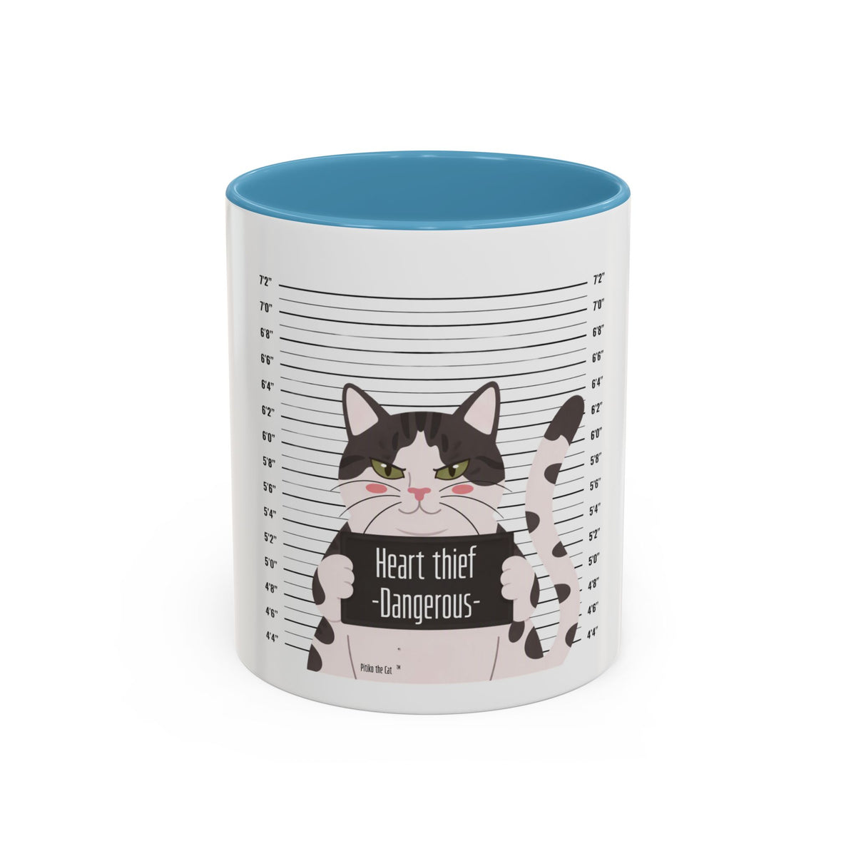 Heart Thief Dangerous Cat Mug
