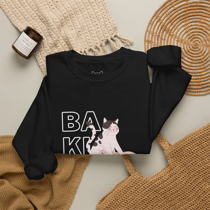 Baking Cat Crewneck Sweatshirt