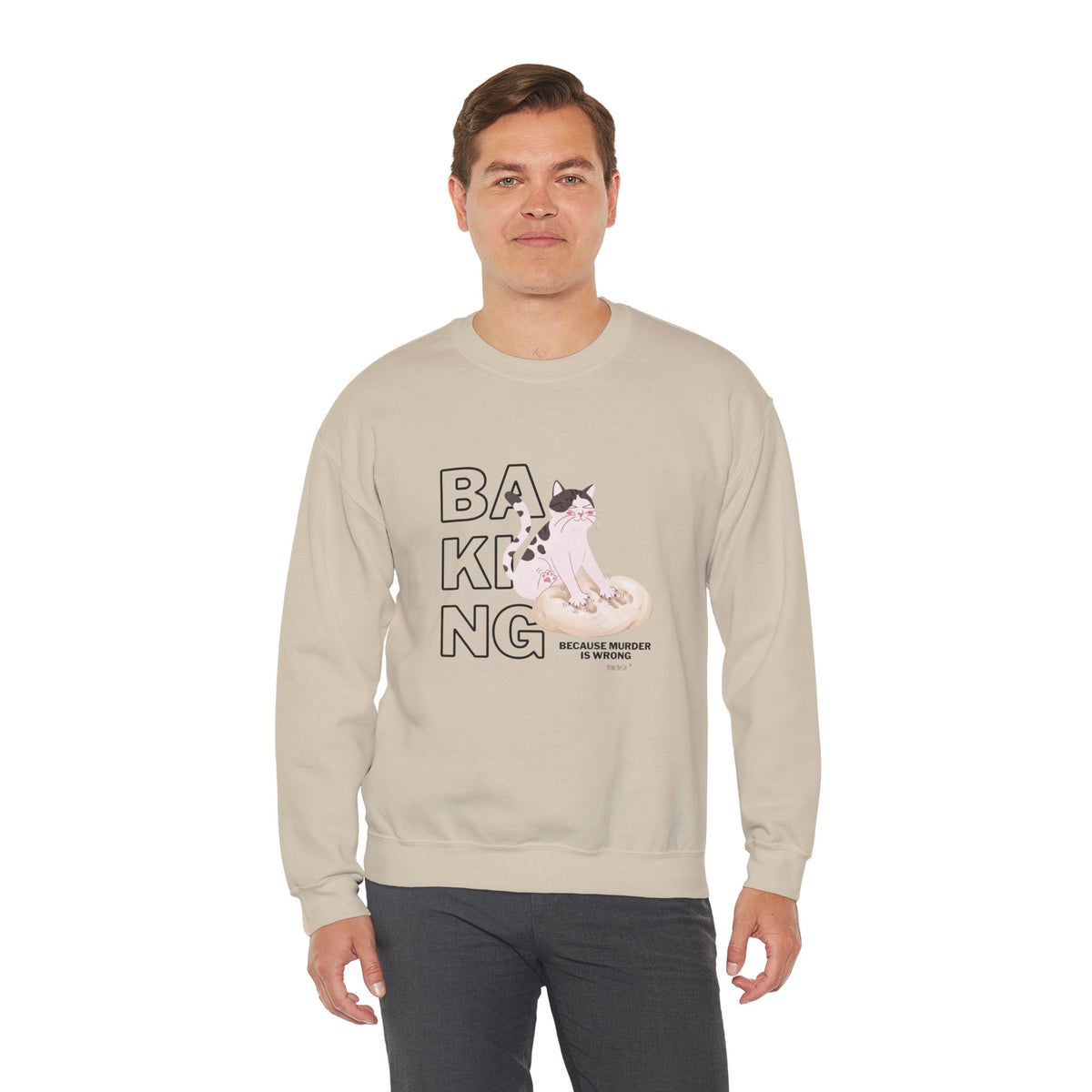 Baking Cat Crewneck Sweatshirt