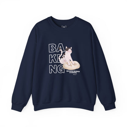 Baking Cat Crewneck Sweatshirt