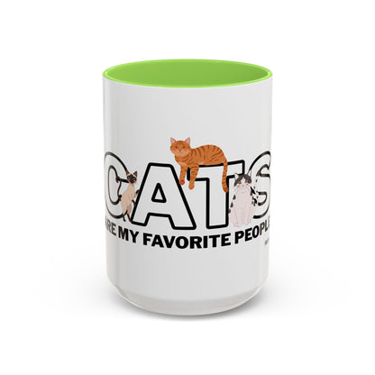 Cats Are My Favorite People Cat Lover Mug