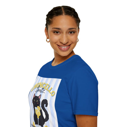 Limoncello Spritz Is Always the Answer Black Cat T-Shirt