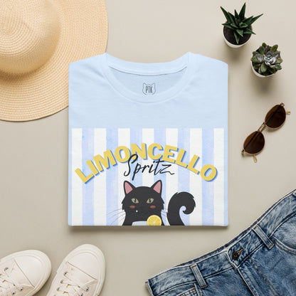 Limoncello Spritz Is Always the Answer Black Cat T-Shirt