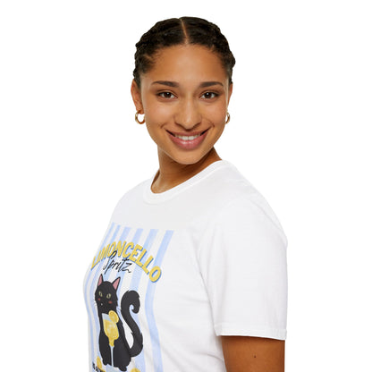 Limoncello Spritz Is Always the Answer Black Cat T-Shirt