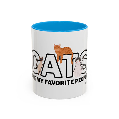 Cats Are My Favorite People Cat Lover Mug