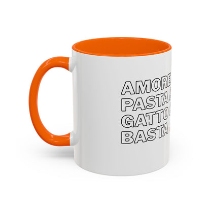 Amore & Pasta & Meow & Pasta Cat Coffee Mug