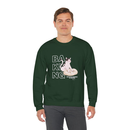 Baking Cat Crewneck Sweatshirt