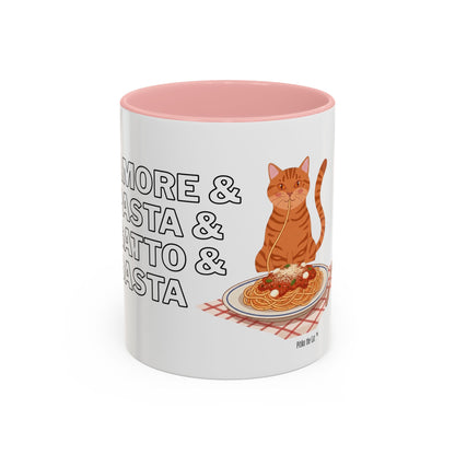 Amore & Pasta & Meow & Pasta Cat Coffee Mug