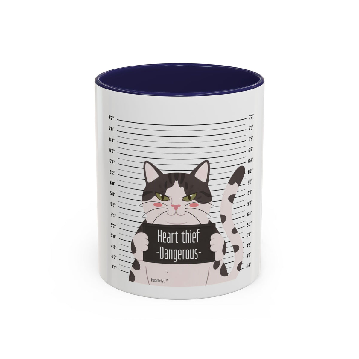 Heart Thief Dangerous Cat Mug