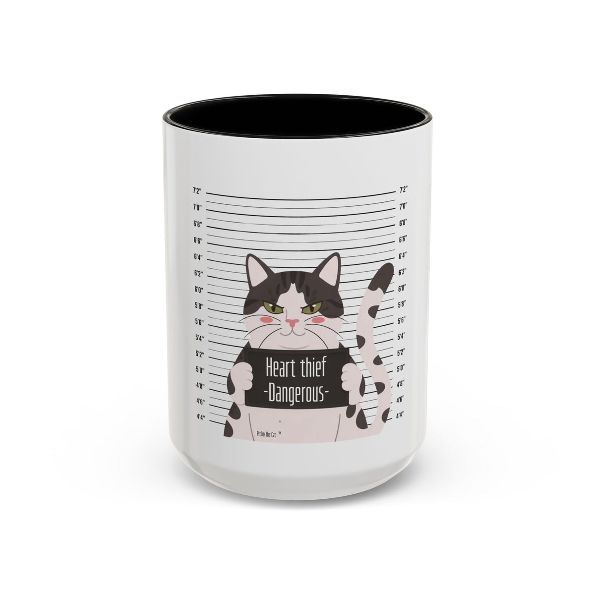 Heart Thief Dangerous Cat Mug