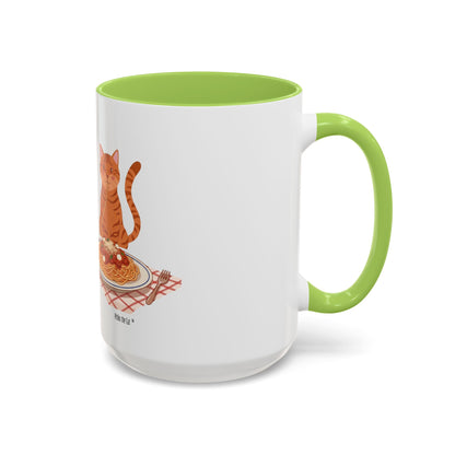 Amore & Pasta & Meow & Pasta Cat Coffee Mug