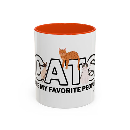 Cats Are My Favorite People Cat Lover Mug