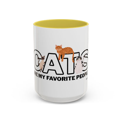 Cats Are My Favorite People Cat Lover Mug