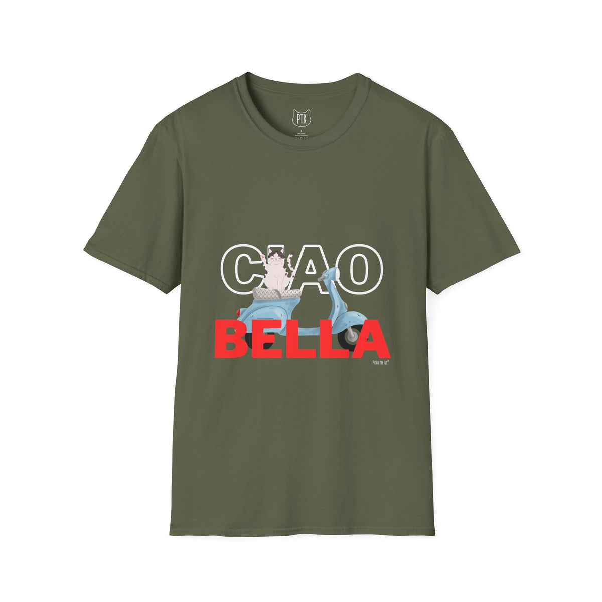 Ciao Bella Cat Italian Graphic T-Shirt