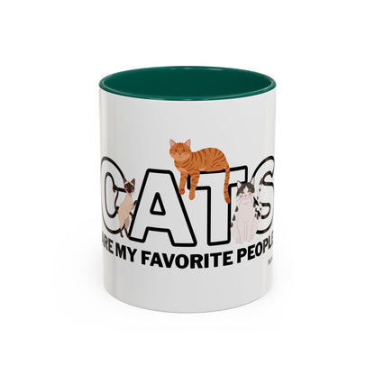 Cats Are My Favorite People Cat Lover Mug