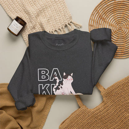 Baking Cat Crewneck Sweatshirt