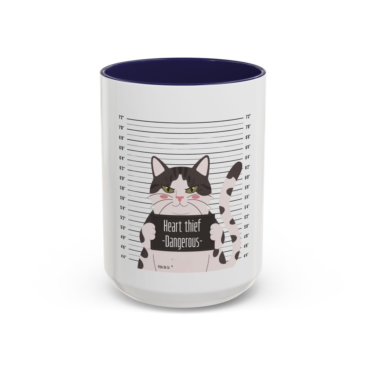 Heart Thief Dangerous Cat Mug