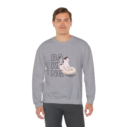 Baking Cat Crewneck Sweatshirt