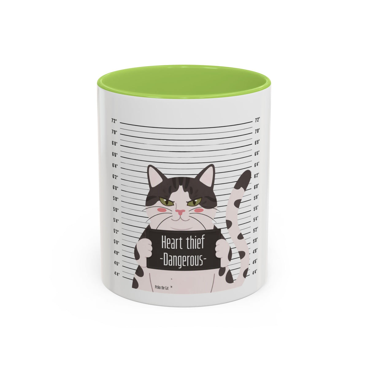 Heart Thief Dangerous Cat Mug