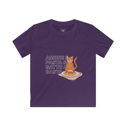Amore & Pasta & Gatto & Basta Kids T-Shirt