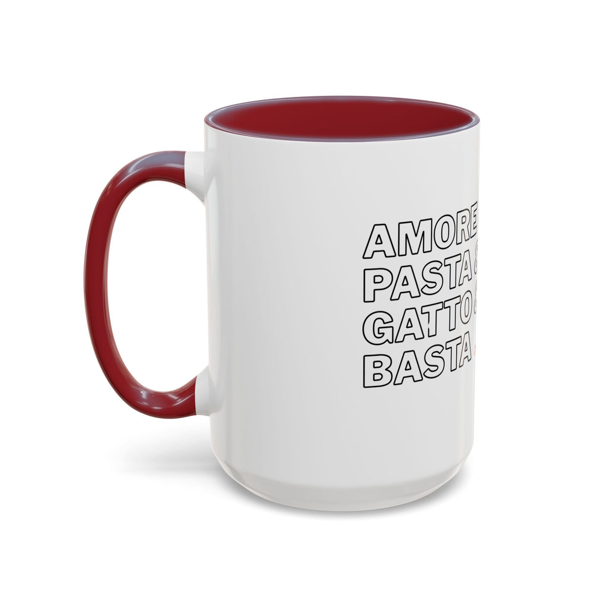 Amore & Pasta & Meow & Pasta Cat Coffee Mug
