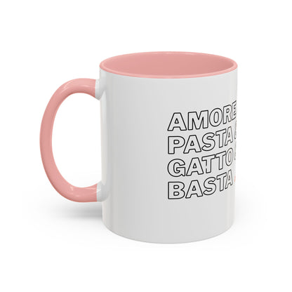 Amore & Pasta & Meow & Pasta Cat Coffee Mug