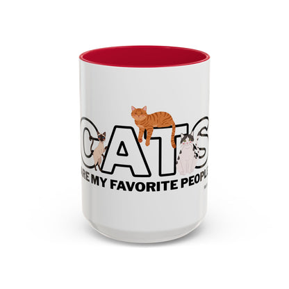 Cats Are My Favorite People Cat Lover Mug