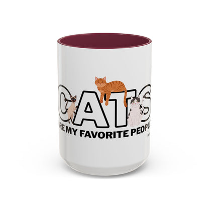 Cats Are My Favorite People Cat Lover Mug