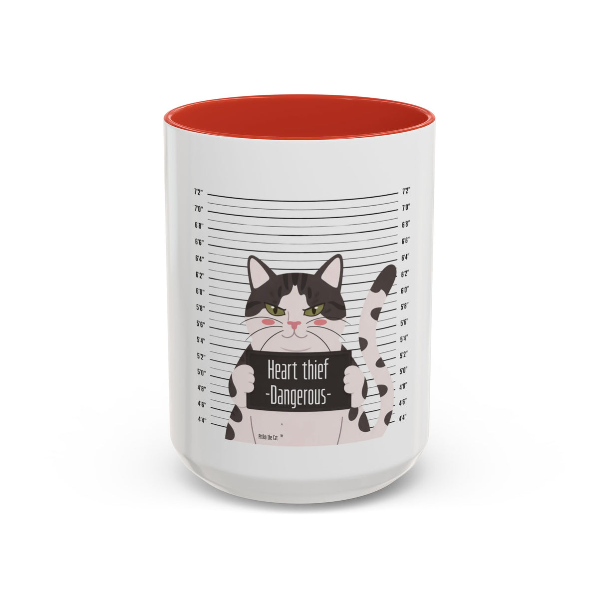 Heart Thief Dangerous Cat Mug