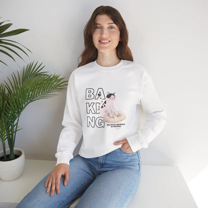 Baking Cat Crewneck Sweatshirt