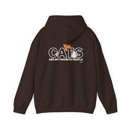 Cats Are My Favorite People Hoodie