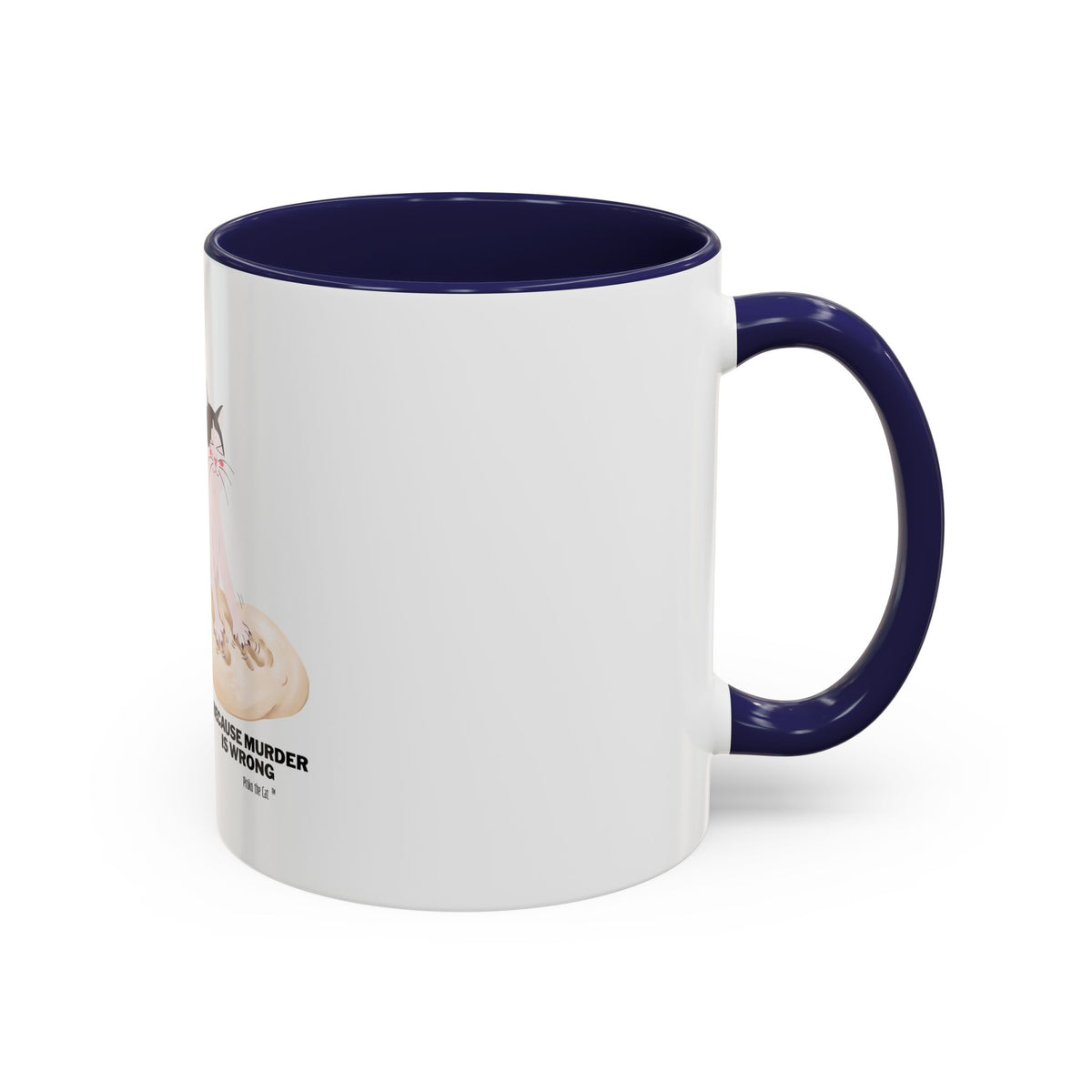 Baking Cat “Because Murder Is Wrong” Coffee Mug