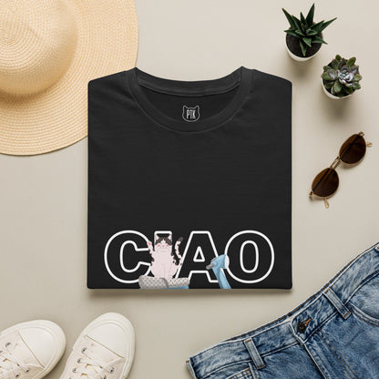 Ciao Bella Cat Italian Graphic T-Shirt