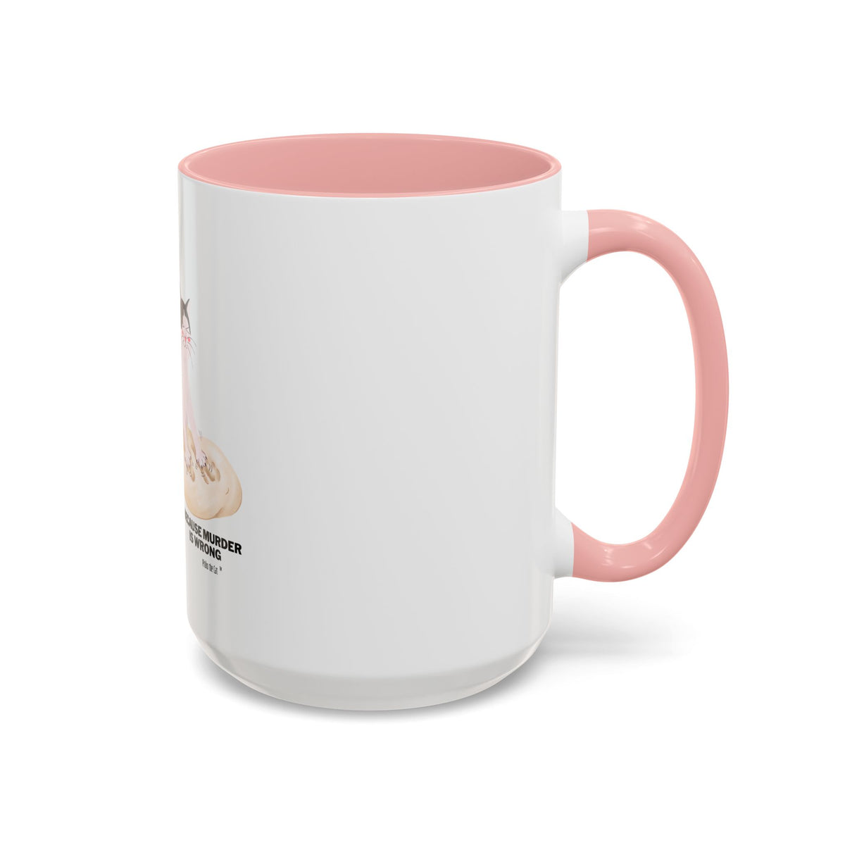 Baking Cat “Because Murder Is Wrong” Coffee Mug