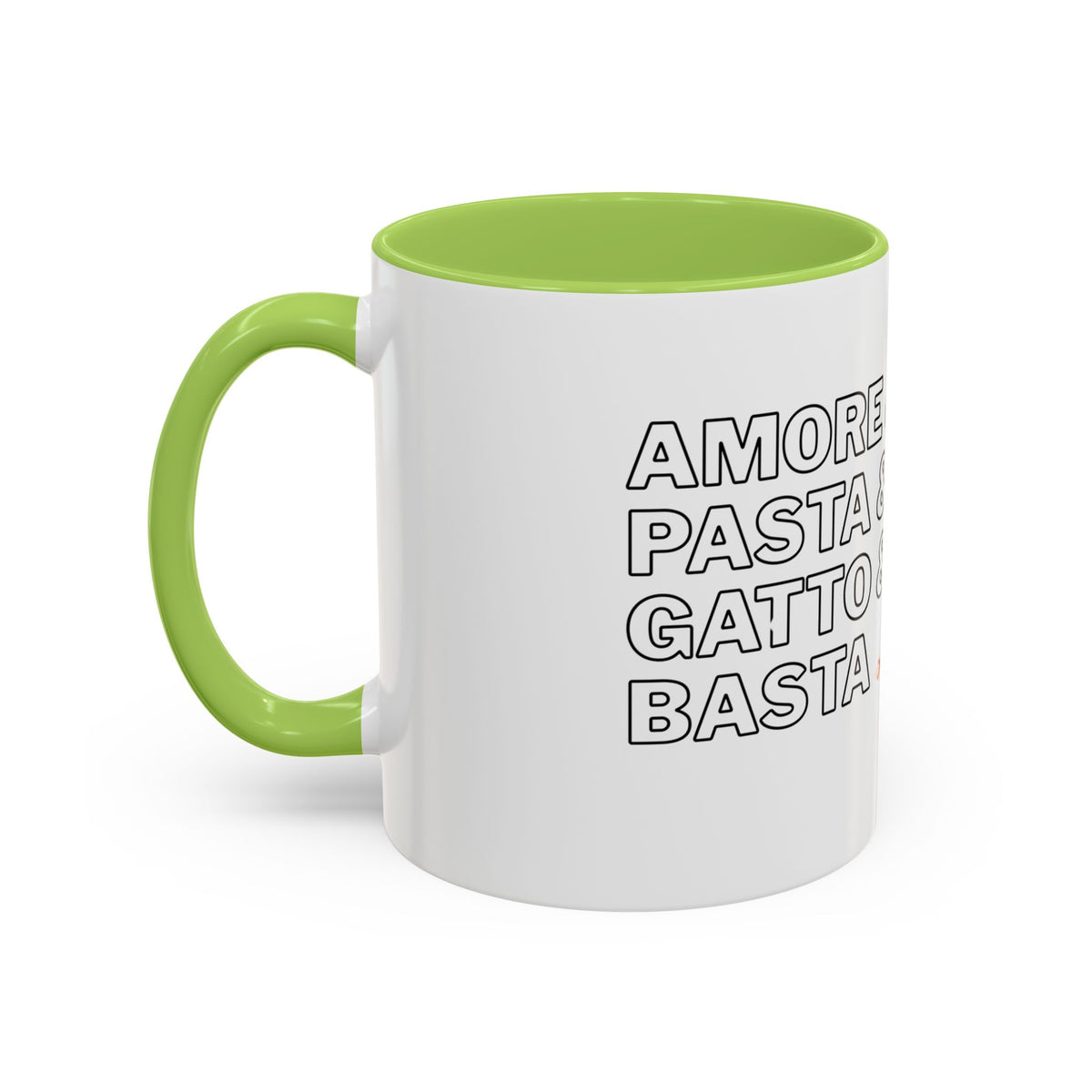 Amore & Pasta & Meow & Pasta Cat Coffee Mug