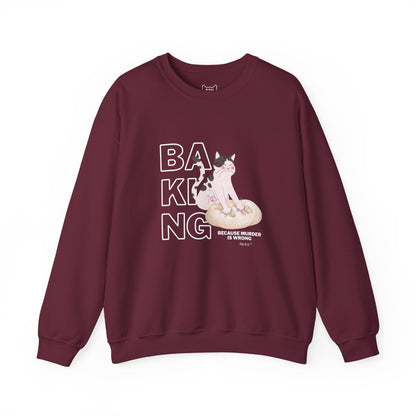 Baking Cat Crewneck Sweatshirt