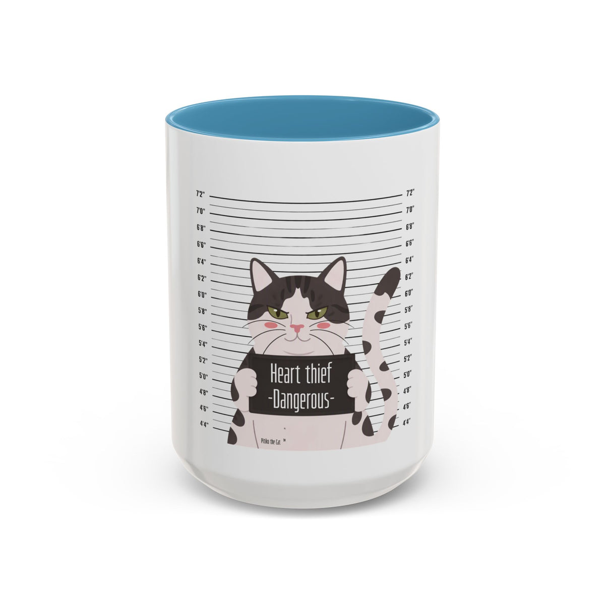 Heart Thief Dangerous Cat Mug