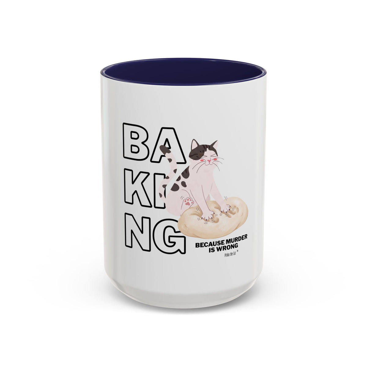 Baking Cat “Because Murder Is Wrong” Coffee Mug