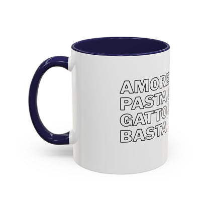 Amore & Pasta & Meow & Pasta Cat Coffee Mug