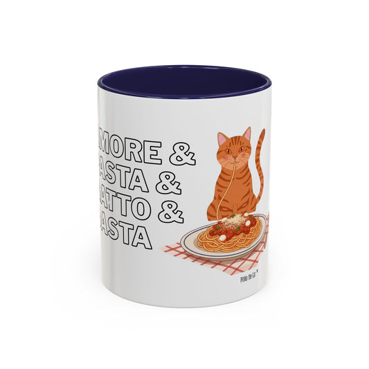 Amore & Pasta & Meow & Pasta Cat Coffee Mug