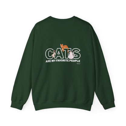 Cats Are My Favorite People Crewneck Sweatshirt